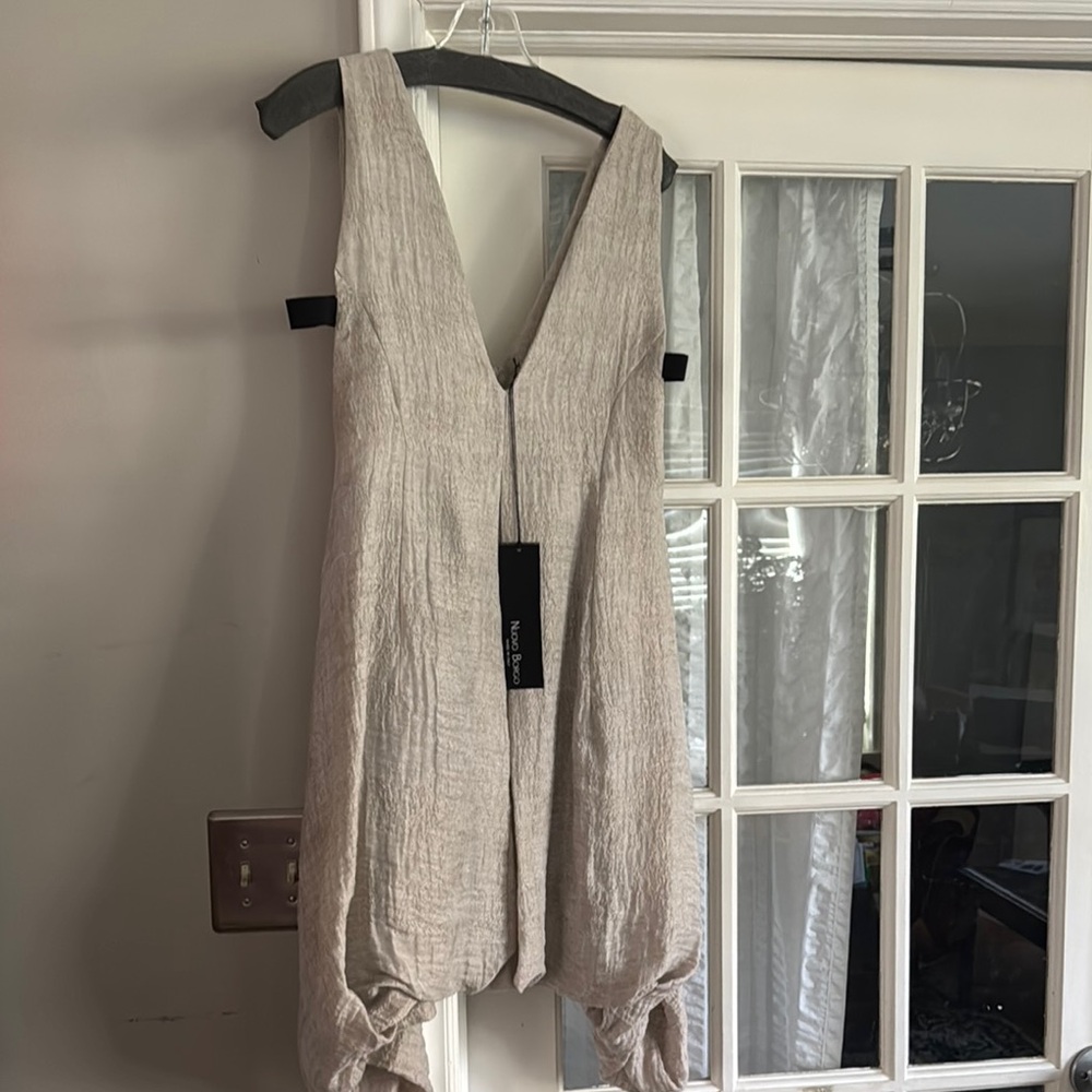 Neutral Linen Dress